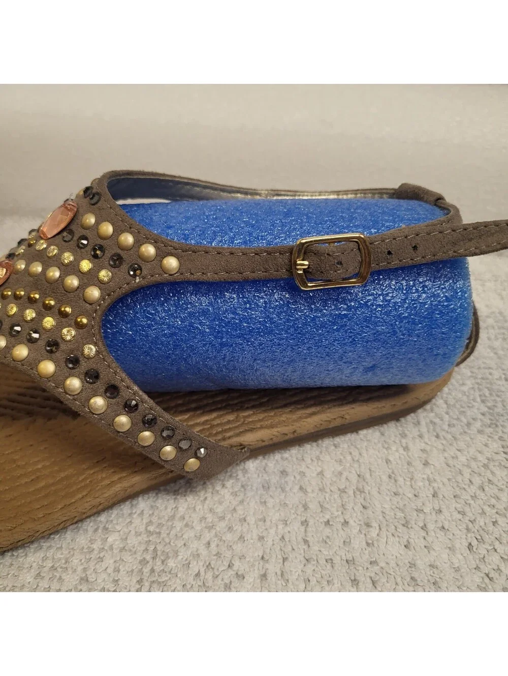Maurices bohemian sandals Women's 8M Embellished Thong Sandals great pre-owned
